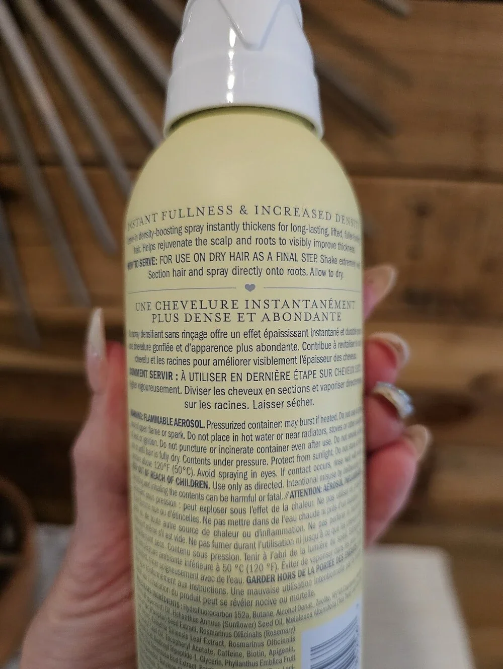 Drybar Big Brew Root Spray in Pale Yellow w/ 2 Claw Clips